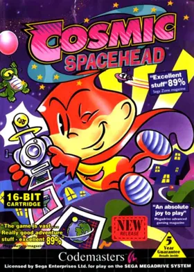 Cosmic Spacehead (USA, Europe) (En,Fr,De,Es) box cover front